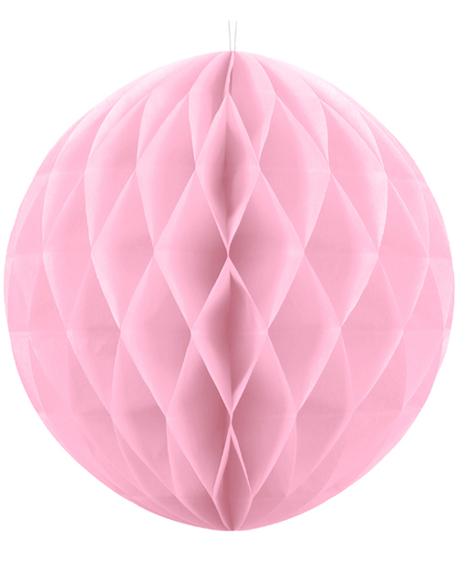 Ljus Rosa Honeycomb Ball 40 cm -