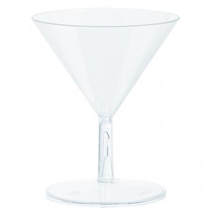 Mini martiniglas i plast 56 ml - 20 st -