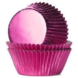 Muffinsformar Metallic Rosa -