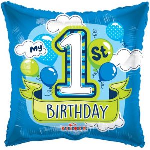 My 1st Birthday Blue - Folieballong 46 cm -