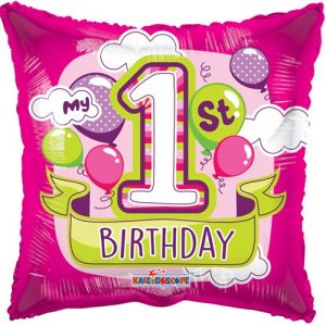 My 1st Birthday Pink - Folieballong 46 cm -