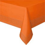 Orange bordsduk - 3-lagers papper - 1.4m x 2.8m -