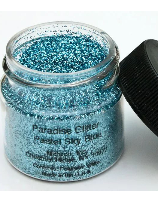 Paradise Makeup AQ GlitterDust - Pastel Sky Blue Mehron Glitter För Ansikte