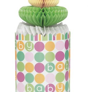 Pastell Baby Shower Honeycomb Dekoration -