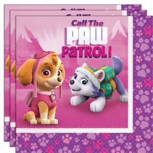 Paw Patrol Servetter Rosa -