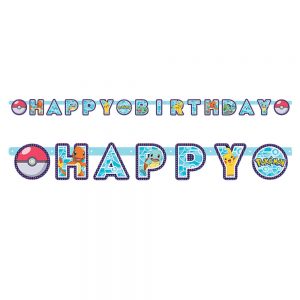 Pokemon Födelsedags Banderoll -