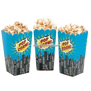 Pop Art Superhero Party - popcornbägare 16 cm - 8 st -