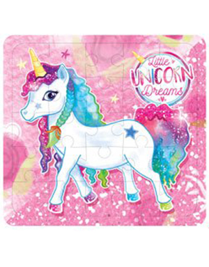 Rosa Unicorn Minipussel 25 Bitar -