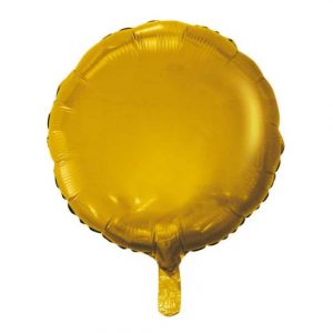 Rund Heliumballong guld -