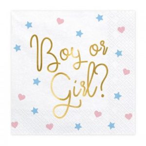Servetter Baby Shower Boy or Girl -