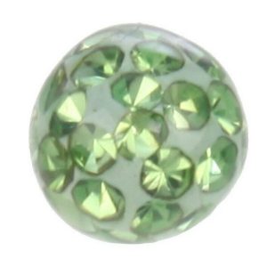 Shiny Stones Grön - 6 mm Akrylkula till 1