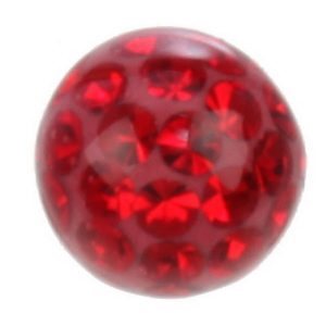 Shiny Stones Röd - 6 mm Akrylkula till 1