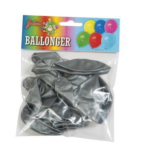 Silvermetallic ballonger - 8 pack -