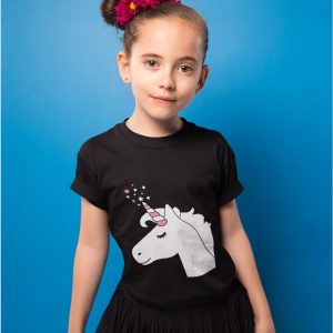 Självlysande Enhörning T-shirt Barn (X-Small (3-4 år)) - ILLUMINATED APPAREL