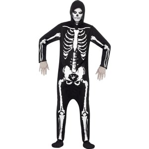 Skelett maskeraddräkt jumpsuit -
