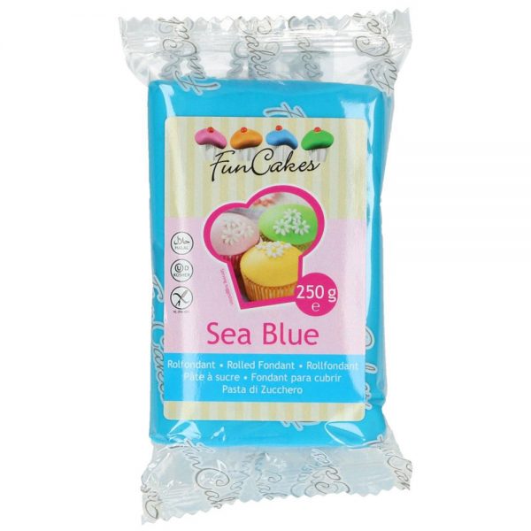 Sockerpasta Sea Blue 250 g -
