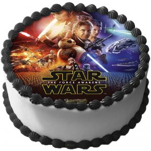 Star Wars Force Awakens Tårtoblat Sockerpasta -