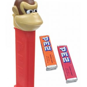Super Mario Donkey Kong Pez-Hållare med 2 stk Pez Förpackningar -