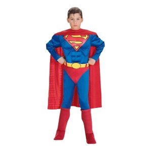 Superman med Muskler Barn Maskeraddräkt - Small - Rubies Costumes Co.