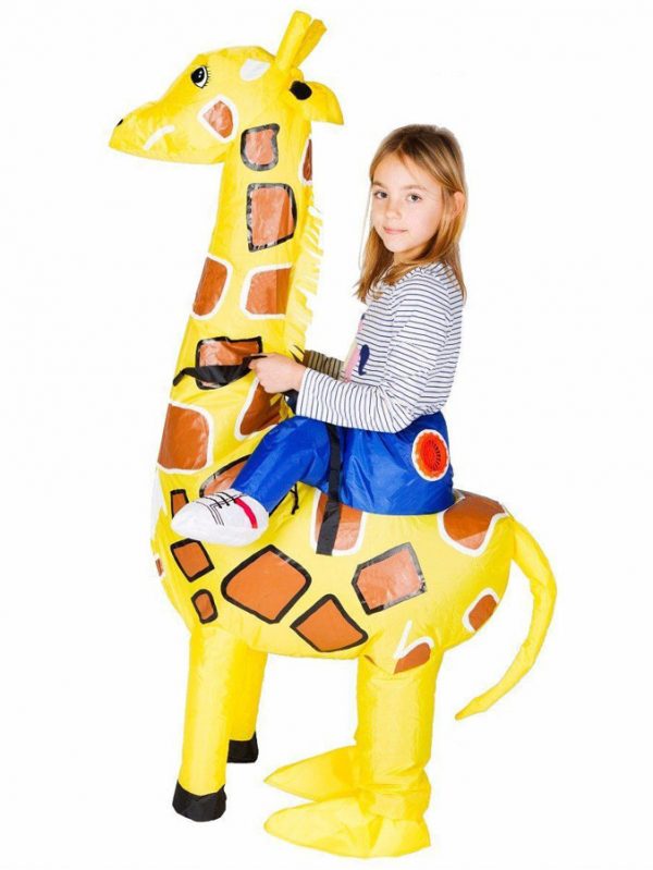 Uppblåsbar Ridande Giraffdräkt Barn -