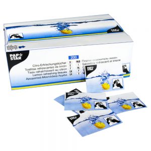 Våtservetter Citron 200-pack - PAPSTAR