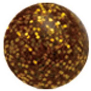 Zircon Glitterball Gold - 6 mm Akrylkula till 1