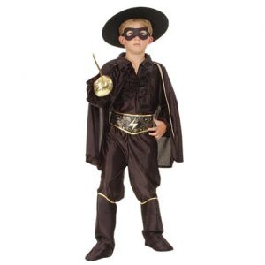 Zorro maskeraddräkt barn 110-116 -