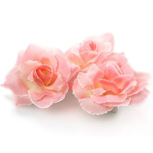 24 stk Rosa Blommor med Självhäftande Tejp -