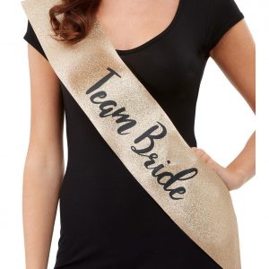 Deluxe Roséguldfärgat Team Bride Ordensband -