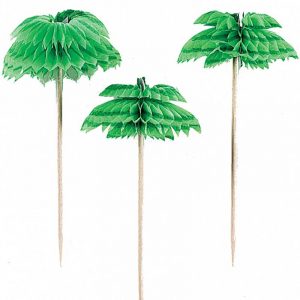 12 stk Palm Tree Honeycomb Cocktailpinnar -