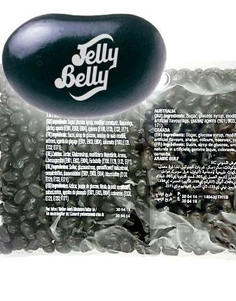 1 kg Jelly Belly Black Licorice -