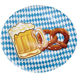 10 stk Papptallrikar 23 cm - Beer Party -