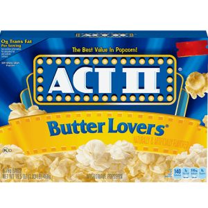 3 pk ACT II Butter Lovers Micropopcorn 234g -