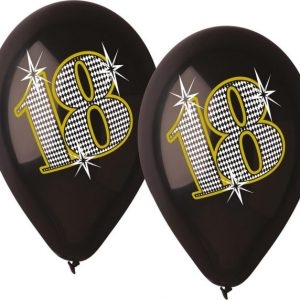 18-års Ballonger svarta 5-pack -