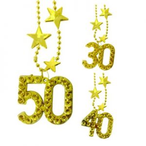 Halsband guld årtal 30år -