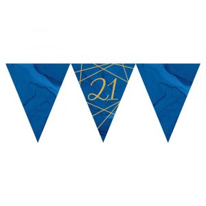 21 Års Flaggirlang Marinblå - CREATIVE PARTY