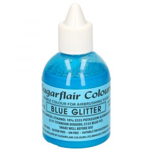 Ätbar Airbrushfärg Glitter Blå - CAKESUPPLIES