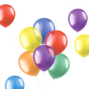 Ballonger Transparent Färg Mix 50-pack - FOLAT