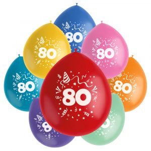 Födelsedagsballonger 80 år - FOLAT
