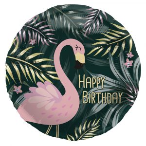 Folieballong Happy Birthday Flamingo - FOLAT