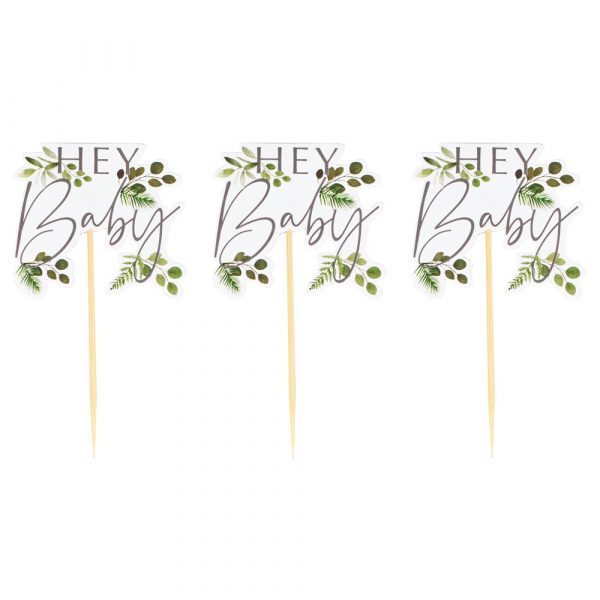 Hey Baby Cupcake Toppers - GINGER RAY