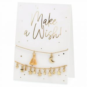 Make a Wish Kort med Armband - PARTYDECO