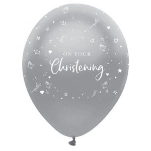 On Your Christening Ballonger Pearlised Silver - CREATIVE PARTY