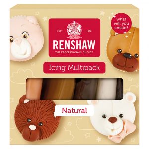 Renshaw Sockerpasta 5-pack Naturliga Färger - CAKESUPPLIES