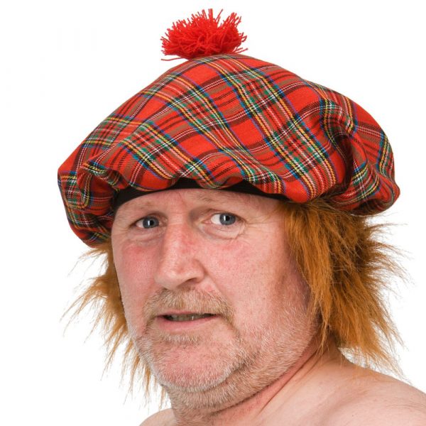 Rutig Skotsk Hatt med Hår - Hisabjoker