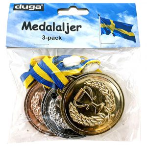 Sverige Medaljer 3-pack - DYNÄS