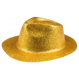 Trilby Hatt Guld Glitter - BOLAND