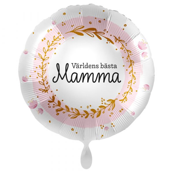 Världens Bästa Mamma Ballong Blommor - PREMIOLOON