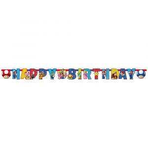 Super Mario Girlang Happy Birthday - AMSCAN