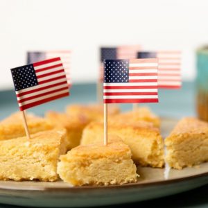 50 st Muffins/Kakdekorationer med U.S.A Flaggaa -